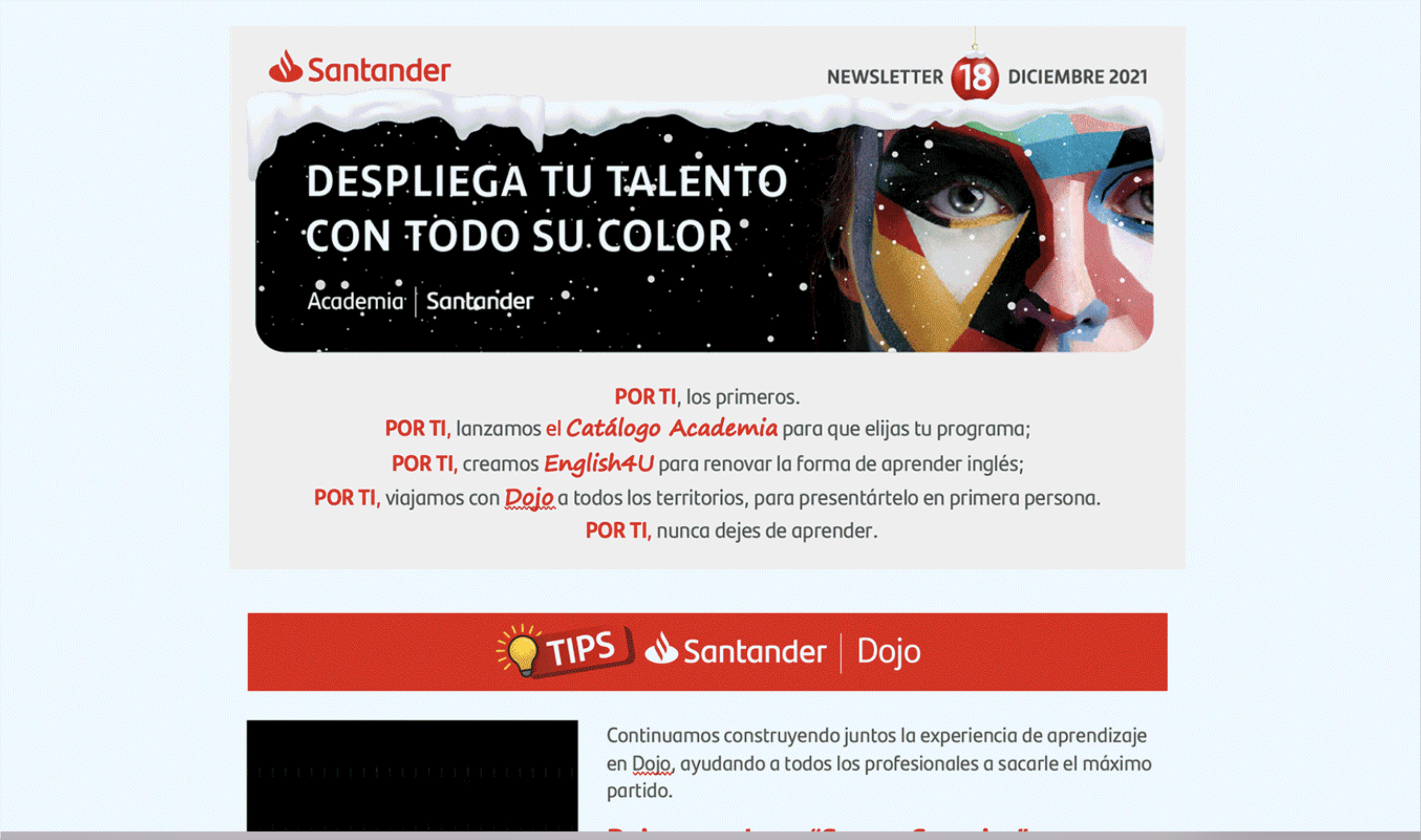 Newsletter Santander
